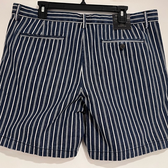 NWT Men's Banana Republic Navy Lived In Chino Shorts Size 36 Slim Fit 7” Inseam - Picture 2 of 10